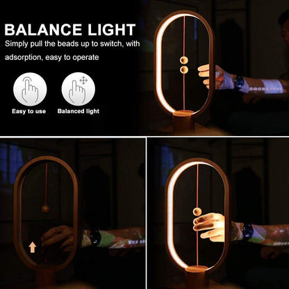 Lámpara de Mesa Moderno Balance con Diseño de Interruptor Flotante