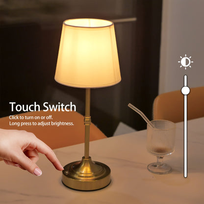 Lámpara de Mesa Sin Cable Regulable | Recargable por USB