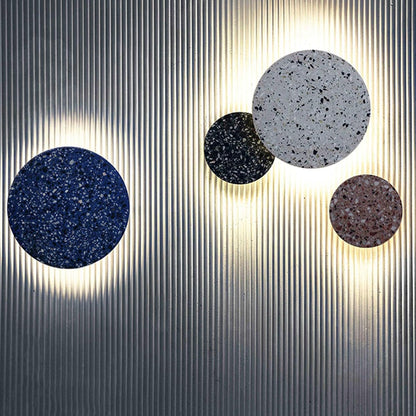 Lámpara de Pared Escandinava Combinación Única de Terrazzo y Luz Cálida