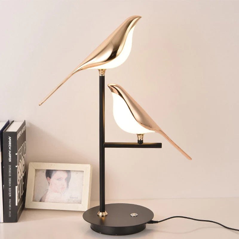 Lámpara de Pared Golden Birdlight | Aplique de Pared LED Moderno Nórdico