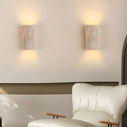 Lámpara de Pared Hecha de Piedra Natural para un Interior Elegante