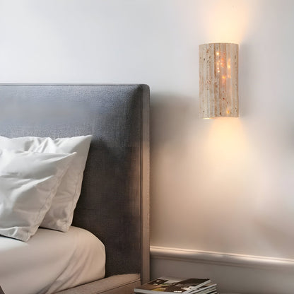 Lámpara de Pared Hecha de Piedra Natural para un Interior Elegante