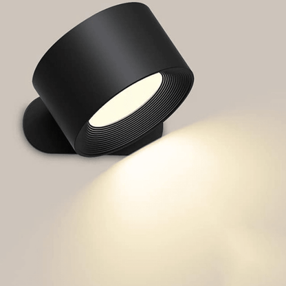Lámpara de Pared Inalámbrica – Iluminación LED Ajustable 360° y Recargable (USB)