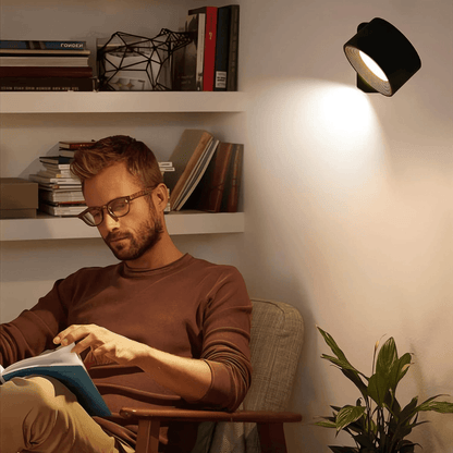 Lámpara de Pared Inalámbrica – Iluminación LED Ajustable 360° y Recargable (USB)