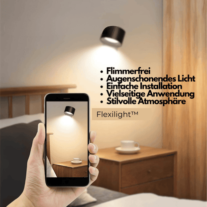 Lámpara de Pared Inalámbrica – Iluminación LED Ajustable 360° y Recargable (USB)
