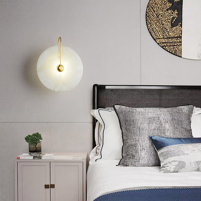 Lámpara de Pared LED de Alabastro – Elegancia y Calma en la Luz