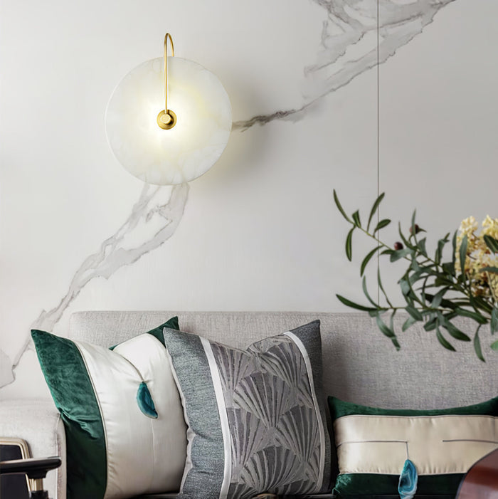 Lámpara de Pared LED de Alabastro – Elegancia y Calma en la Luz