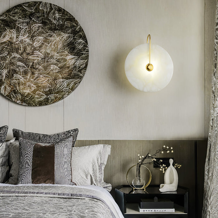 Lámpara de Pared LED de Alabastro – Elegancia y Calma en la Luz