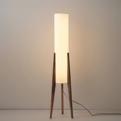 Lámpara de Pie de Madera de Nogal Estilo Escandinavo | Tolvia