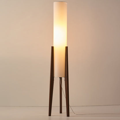 Lámpara de Pie de Madera de Nogal Estilo Escandinavo | Tolvia