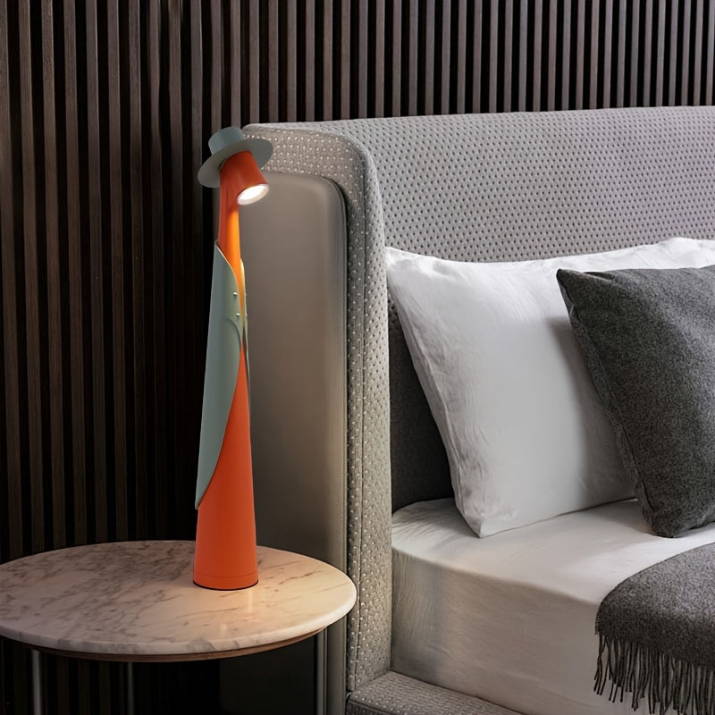Lámpara de Sombrero LED Recargable Moderna | Luz de Escritorio de Toque Creativo