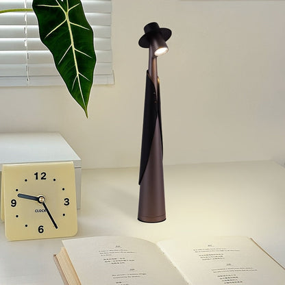 Lámpara de Sombrero LED Recargable Moderna | Luz de Escritorio de Toque Creativo