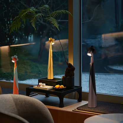 Lámpara de Sombrero LED Recargable Moderna | Luz de Escritorio de Toque Creativo
