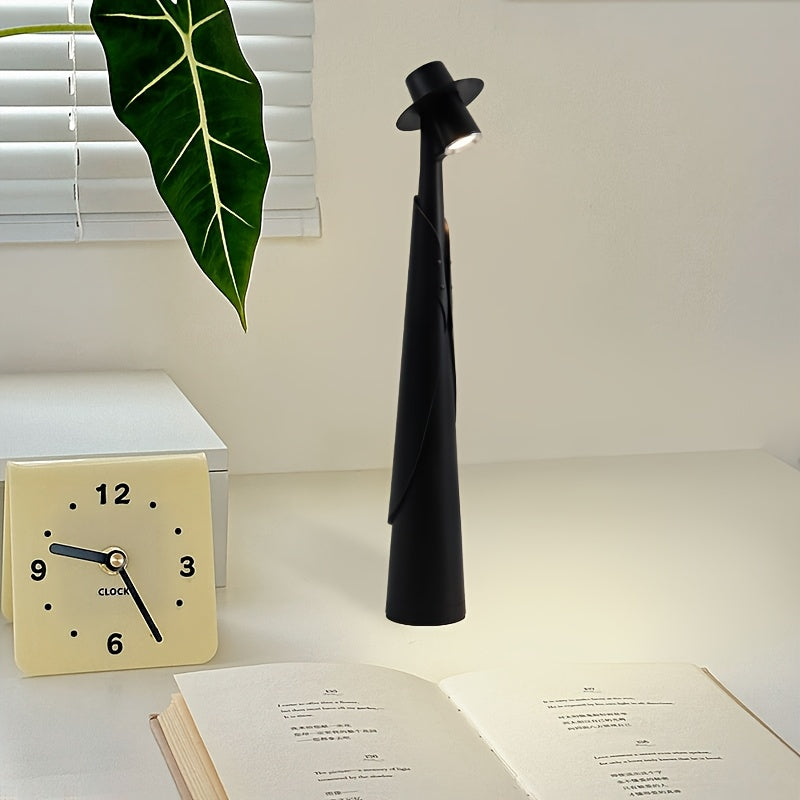 Lámpara de Sombrero LED Recargable Moderna | Luz de Escritorio de Toque Creativo