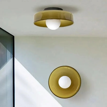 Lámpara de Techo GLASSGLOW – Diseño de Vidrio Nórdico para Iluminación Elegante