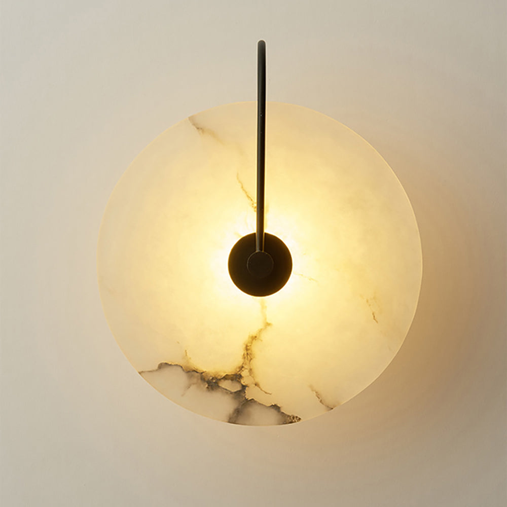 Lámpara LED de lujo con acabado de mármol para interiores elegantes