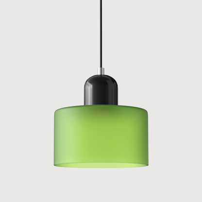 Lámpara Moderna Hecha de Vidrio de Colores con una Forma Geométrica