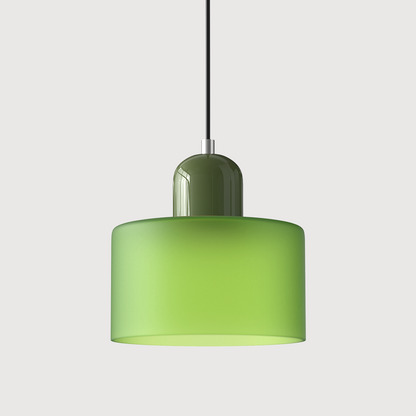 Lámpara Moderna Hecha de Vidrio de Colores con una Forma Geométrica