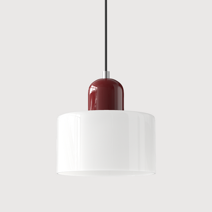 Lámpara Moderna Hecha de Vidrio de Colores con una Forma Geométrica