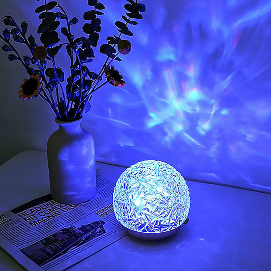 Lámpara Relajante LumaZen – Luz Ambiental Calmante, Efecto de Olas y Colores para el Sueño y la Serenidad