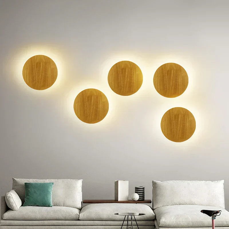 Lámparas de Pared de Madera Nórdica – Lámparas de Pared LED Modernas en Diseño Escandinavo