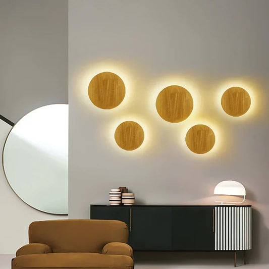 Lámparas de Pared de Madera Nórdica – Lámparas de Pared LED Modernas en Diseño Escandinavo
