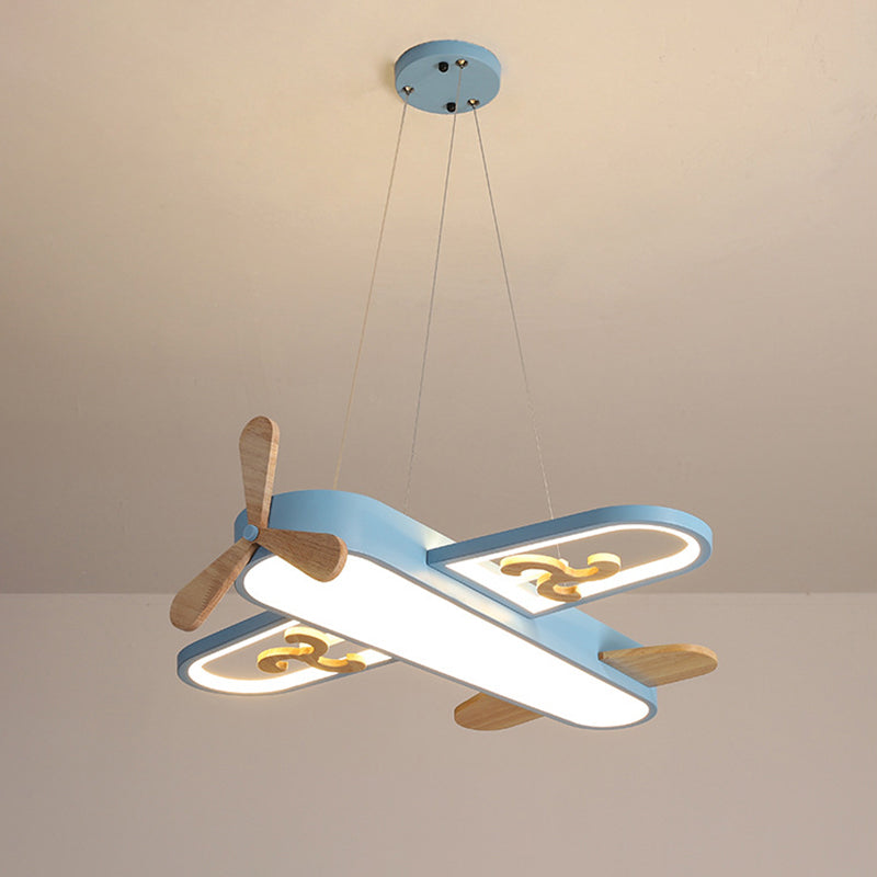Lámpara de techo LED infantil con diseño de avión