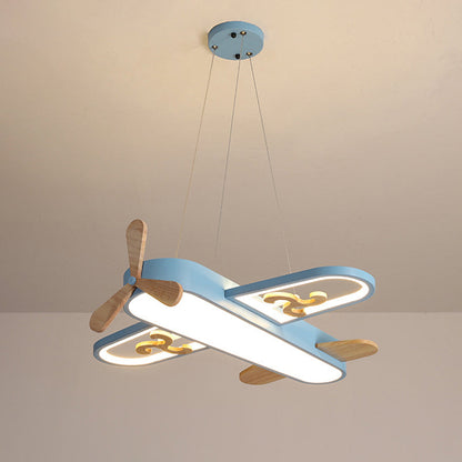 Lámpara de techo LED infantil con diseño de avión