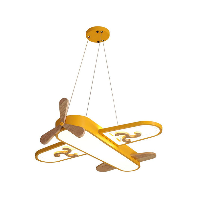 Lámpara de techo LED infantil con diseño de avión