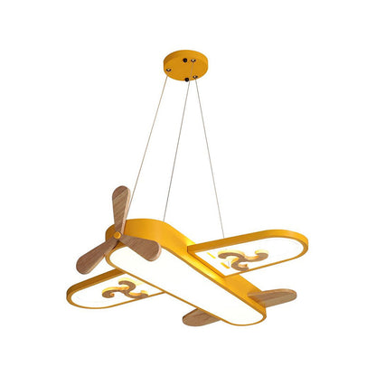 Lámpara de techo LED infantil con diseño de avión