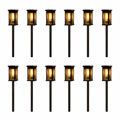 Lámpara farol solar LED de ABS para caminos exteriores