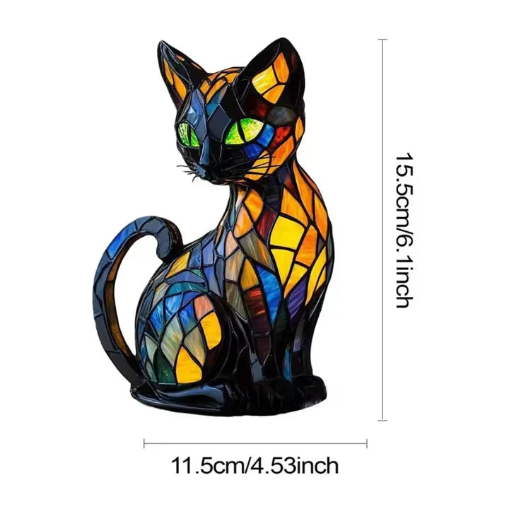 Lámpara luminosa con forma de gato | Regalo de decoración de interiores único y acogedor