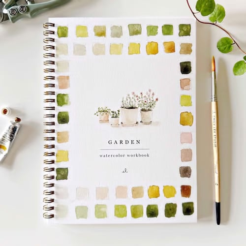 Libro de arte | Cuaderno de acuarela para principiantes | Libro de pintura paso a paso