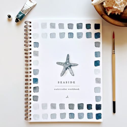Libro de arte | Cuaderno de acuarela para principiantes | Libro de pintura paso a paso