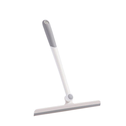 Limpiacristales para ventanas y duchas con hoja de silicona, articulación giratoria y mango ergonómico antideslizante