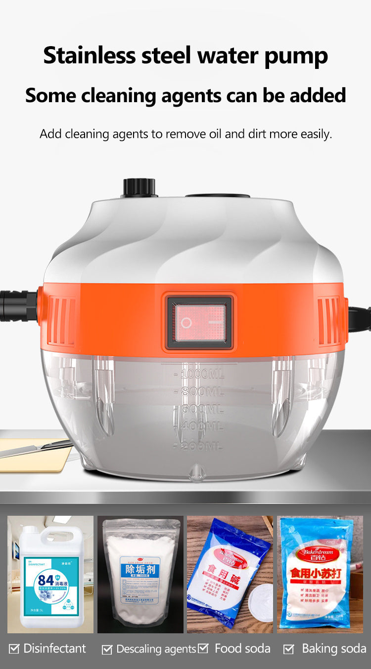 LIMPIADOR A VAPOR DE ALTA PRESIÓN DE 2800W - APARATO DOMÉSTICO PARA COCINA Y COCHE