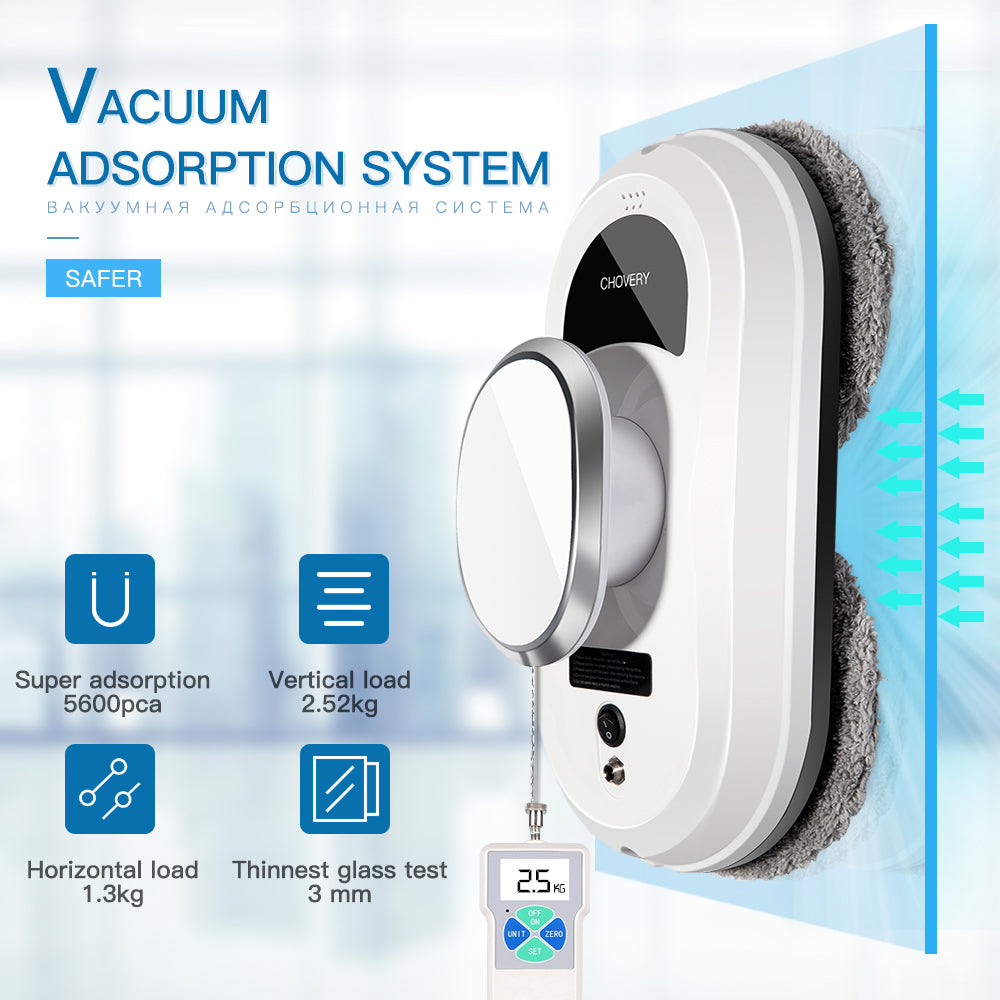 Limpiador de Ventanas Robot CleanBot – Inteligente y Sin Manos con Control Remoto para Ventanas Sin Rayas