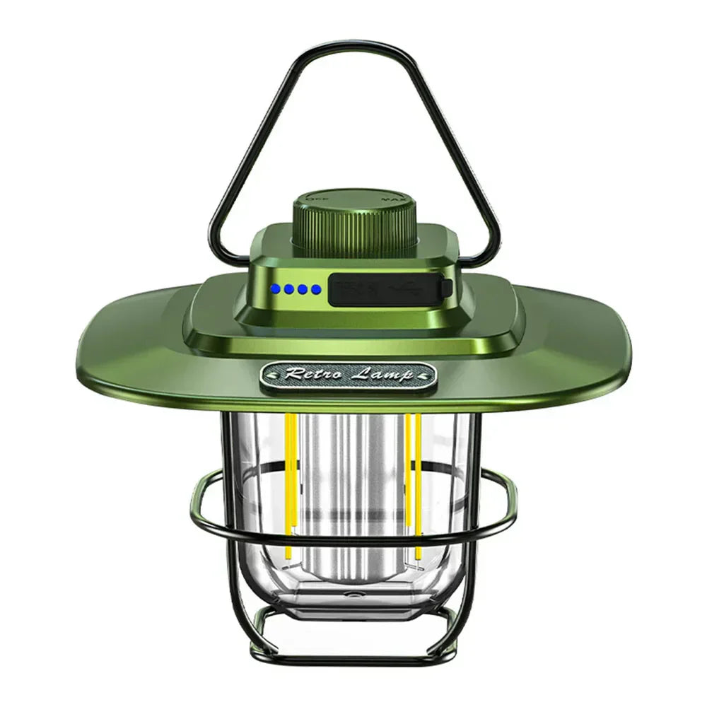 Linterna de Camping LED Recargable Retro - NostalgiaGlow
