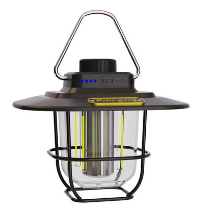 Linterna de Camping LED Recargable Retro - NostalgiaGlow