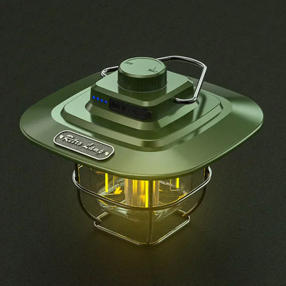 Linterna de Camping LED Recargable Retro - NostalgiaGlow