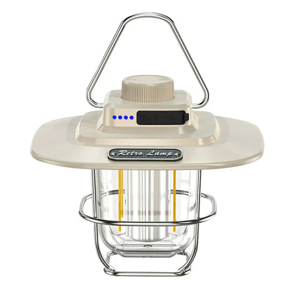 Linterna de Camping LED Recargable Retro - NostalgiaGlow