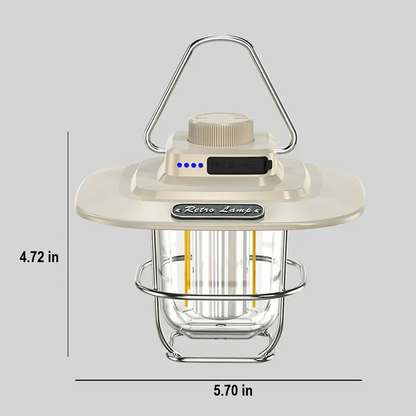 Linterna de Camping LED Recargable Retro - NostalgiaGlow