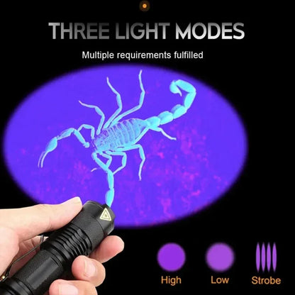 LINterna UV LED - Lámpara de Inspección Ultravioleta para Manchas de Orina de Mascotas y Detección de Manchas