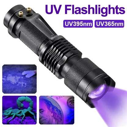 LINterna UV LED - Lámpara de Inspección Ultravioleta para Manchas de Orina de Mascotas y Detección de Manchas