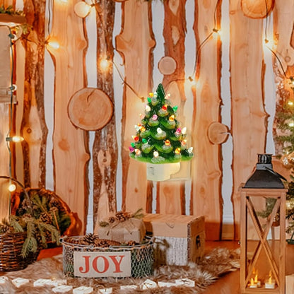 Lámpara de noche LED con forma de árbol de Navidad