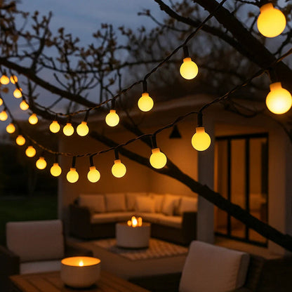 Luces de Jardín LED Solares Impermeables – Iluminación Exterior para Patio y Jardín, 10m con Sensor Automático