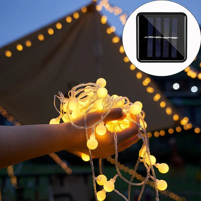 Luces de Jardín LED Solares Impermeables – Iluminación Exterior para Patio y Jardín, 10m con Sensor Automático