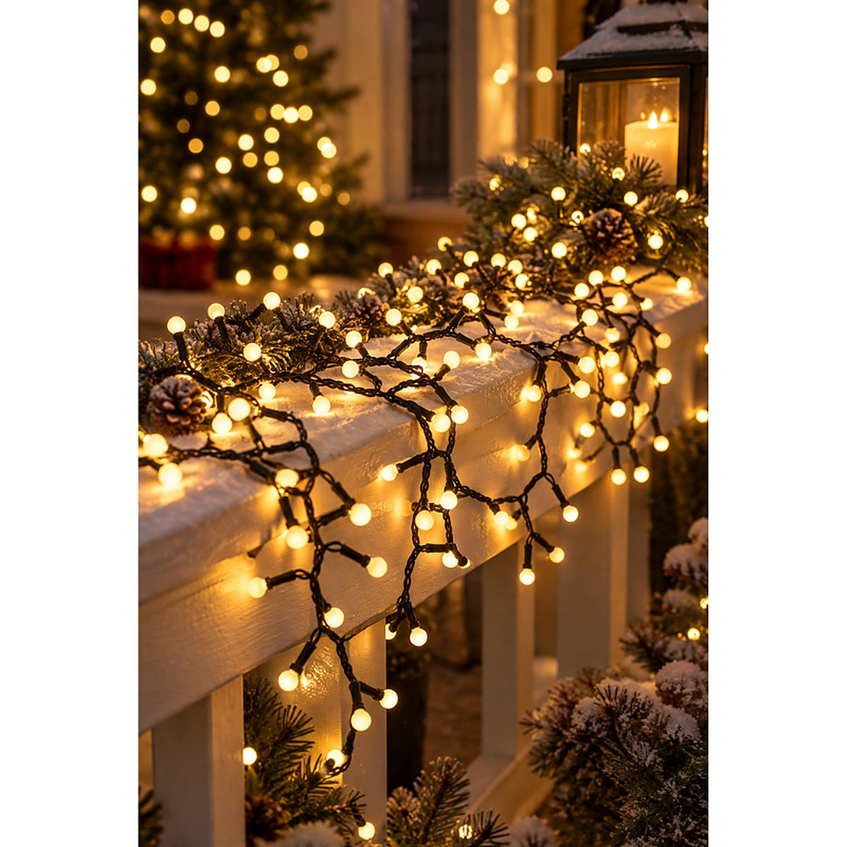 Luces de Navidad - Guirnalda de luces con 300 LED, 8 funciones y temporizador