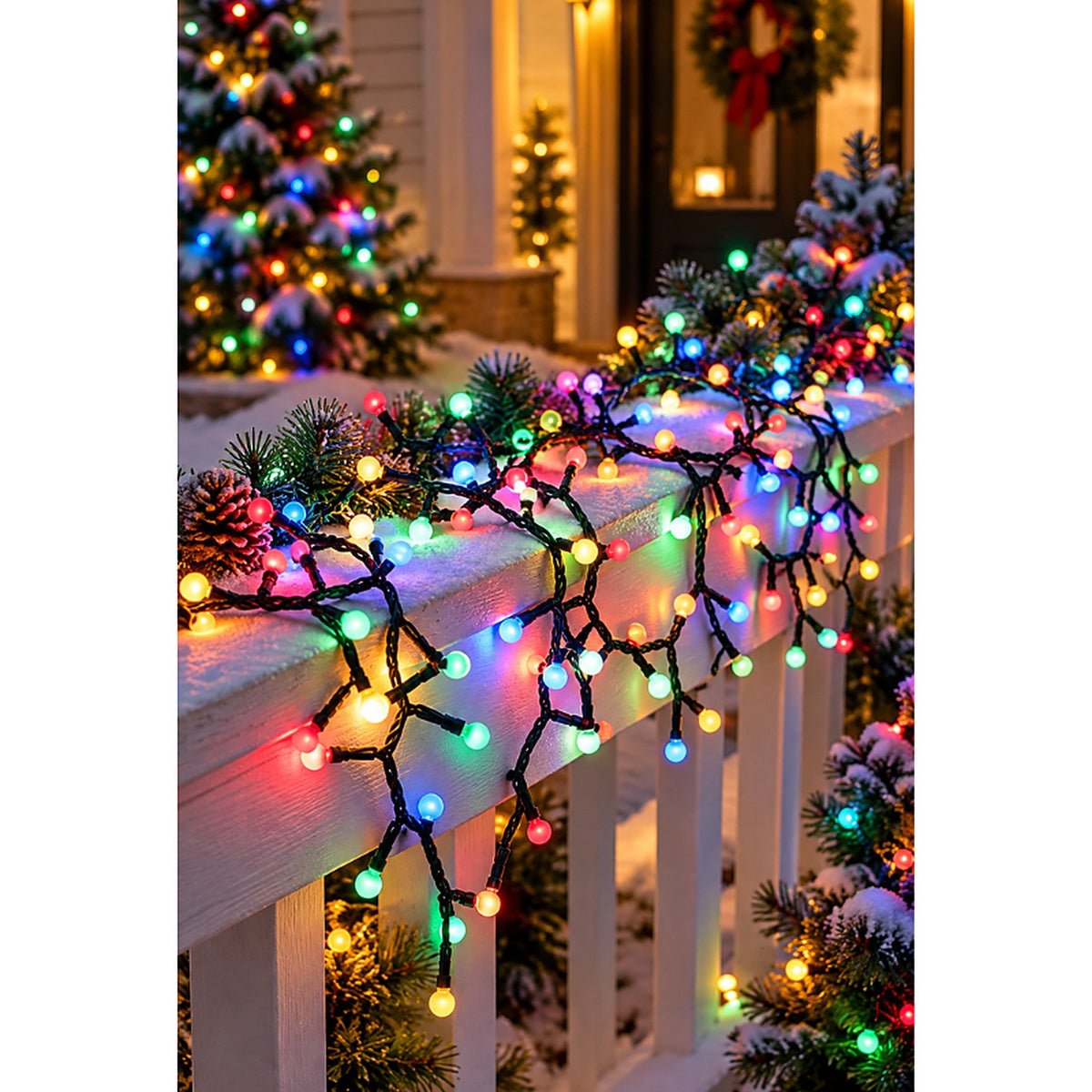 Luces de Navidad - Guirnalda de luces con 300 LED, 8 funciones y temporizador