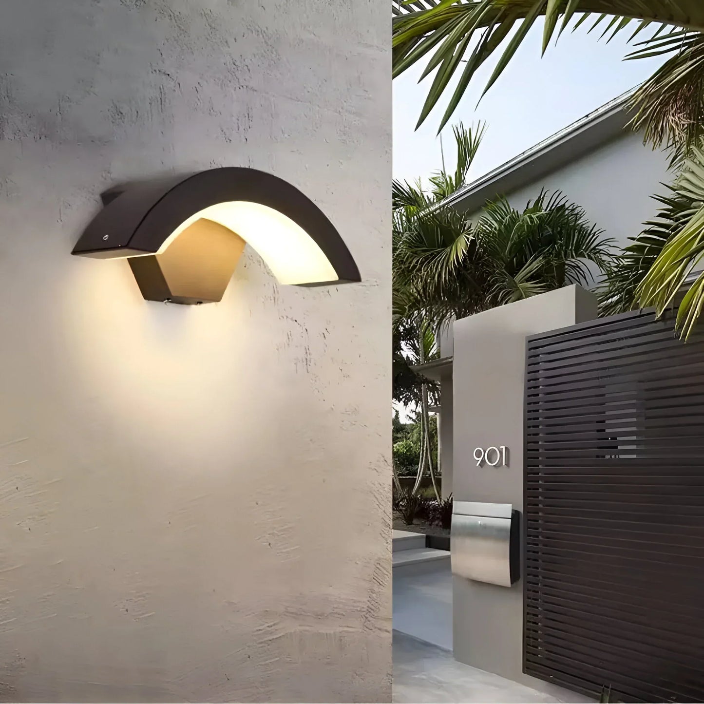 LumiGuard – Luz de Pared Exterior con Sensor de Movimiento